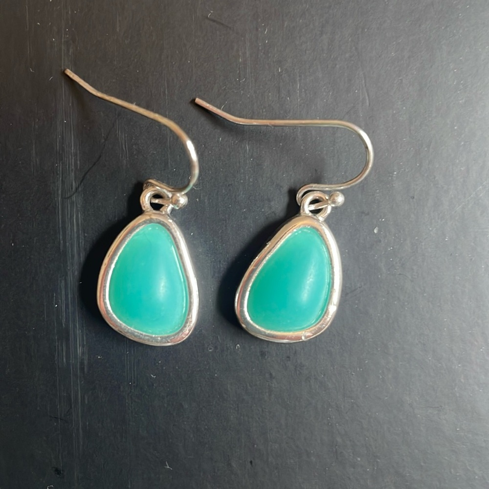 Turquoise blue earrings